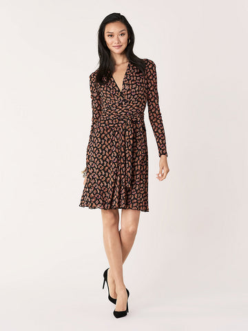 finnley jersey faux wrap dress