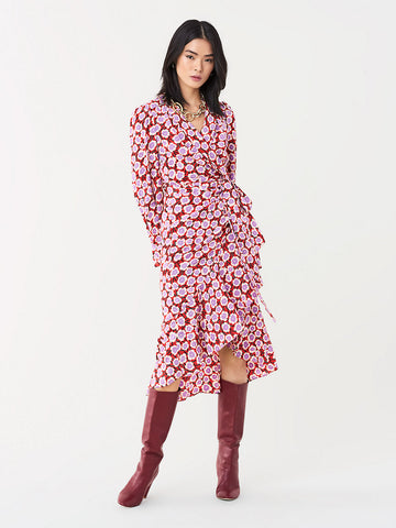 dvf jovie wrap dress