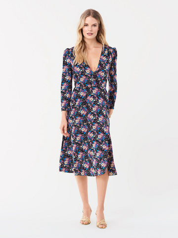 coast carlotta midi dress navy