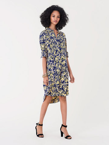 hatsu new silk crepe de chine shirt dress