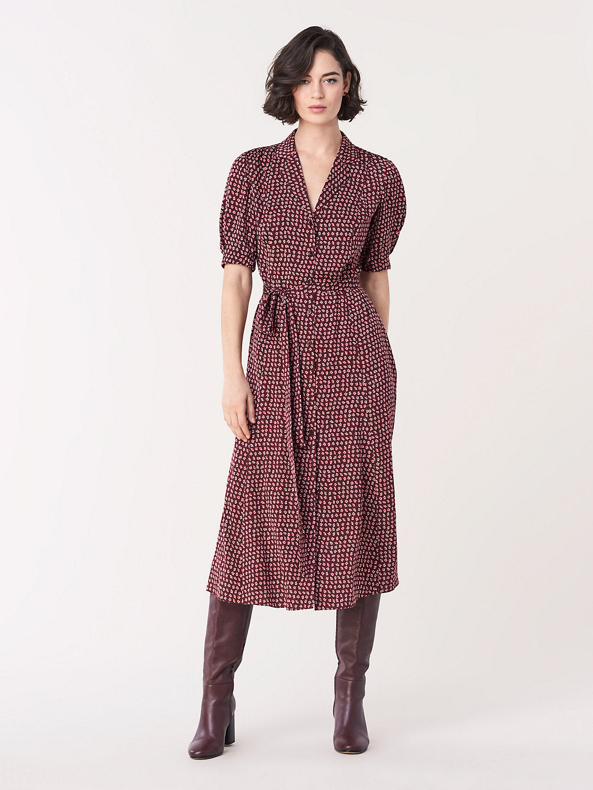 dvf lily dress