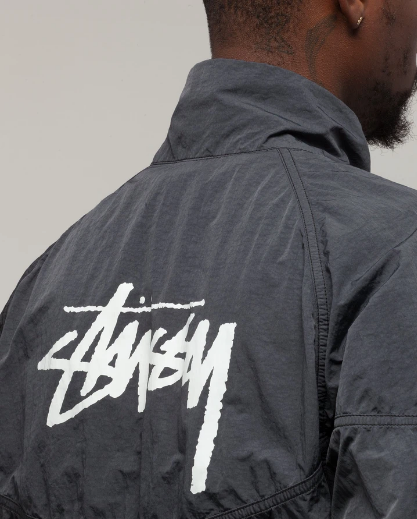 nike x stussy windrunner jacket off noir