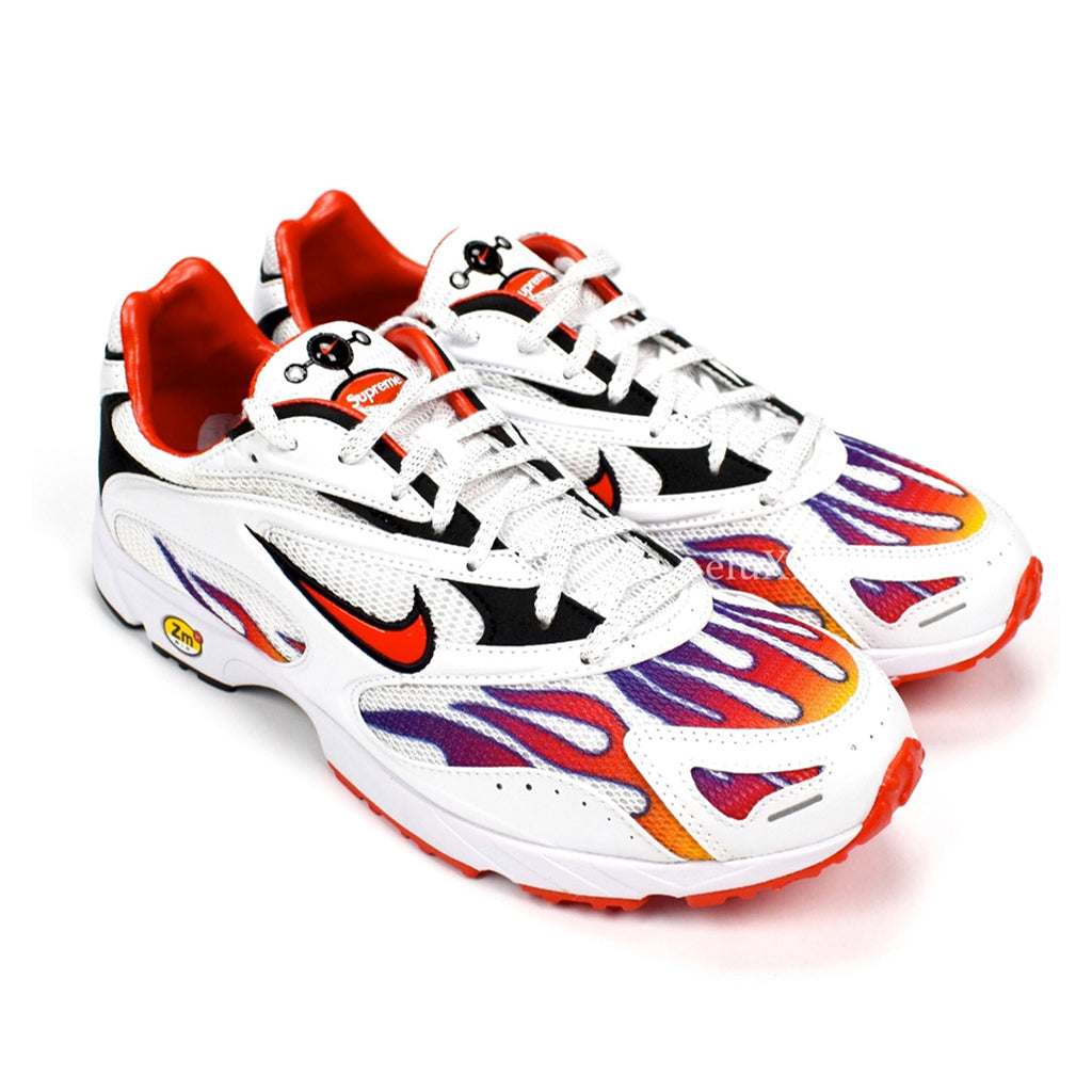 supreme x nike zoom streak spectrum plus white red