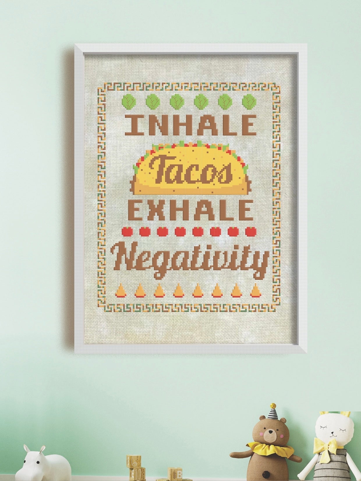  Taco Love Cross Stitch Pattern