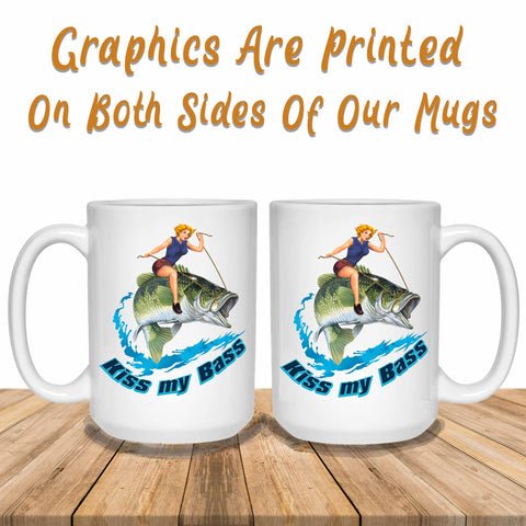 kiss my bass white mugs graphics printed on both sides of the mug image