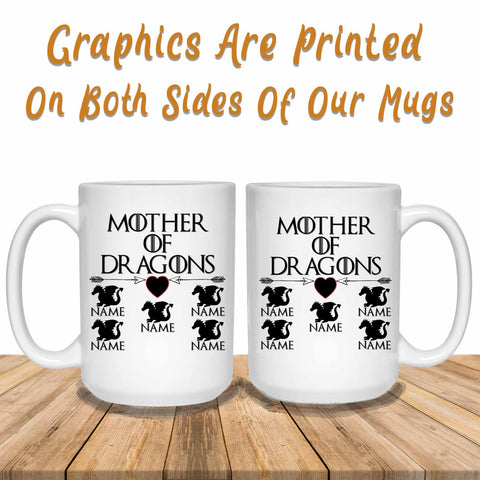 Mother Of Dragons Image Printed Both Sides Of Mug