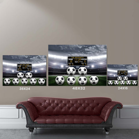 personalized soccer canvas size comparison