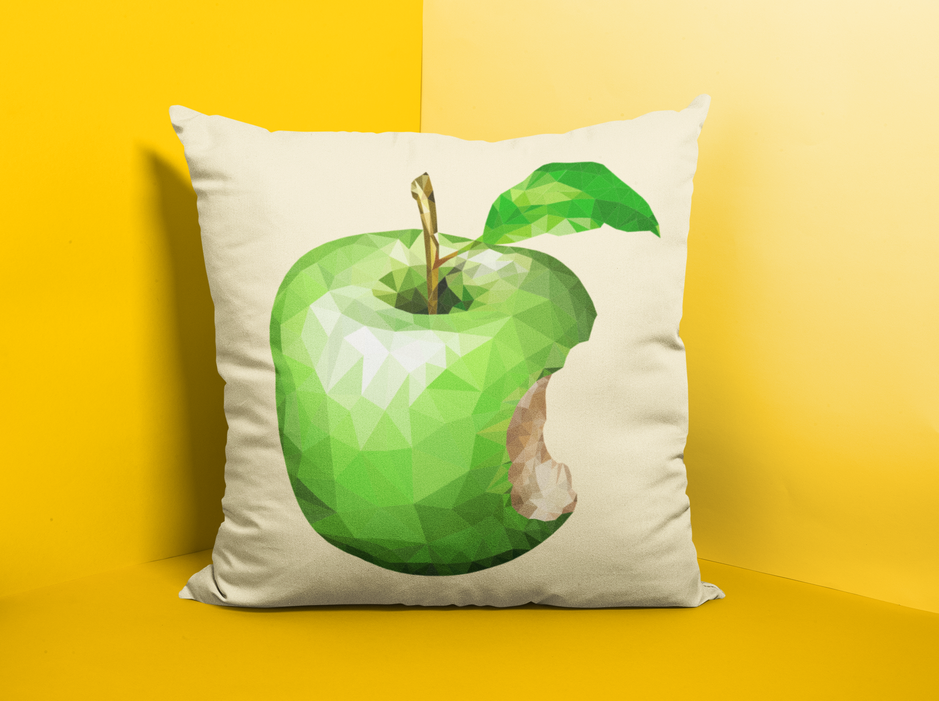 Geometric Green Apple