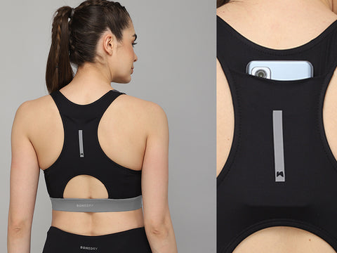 Back Pocket Sports Bra || Muscletorque