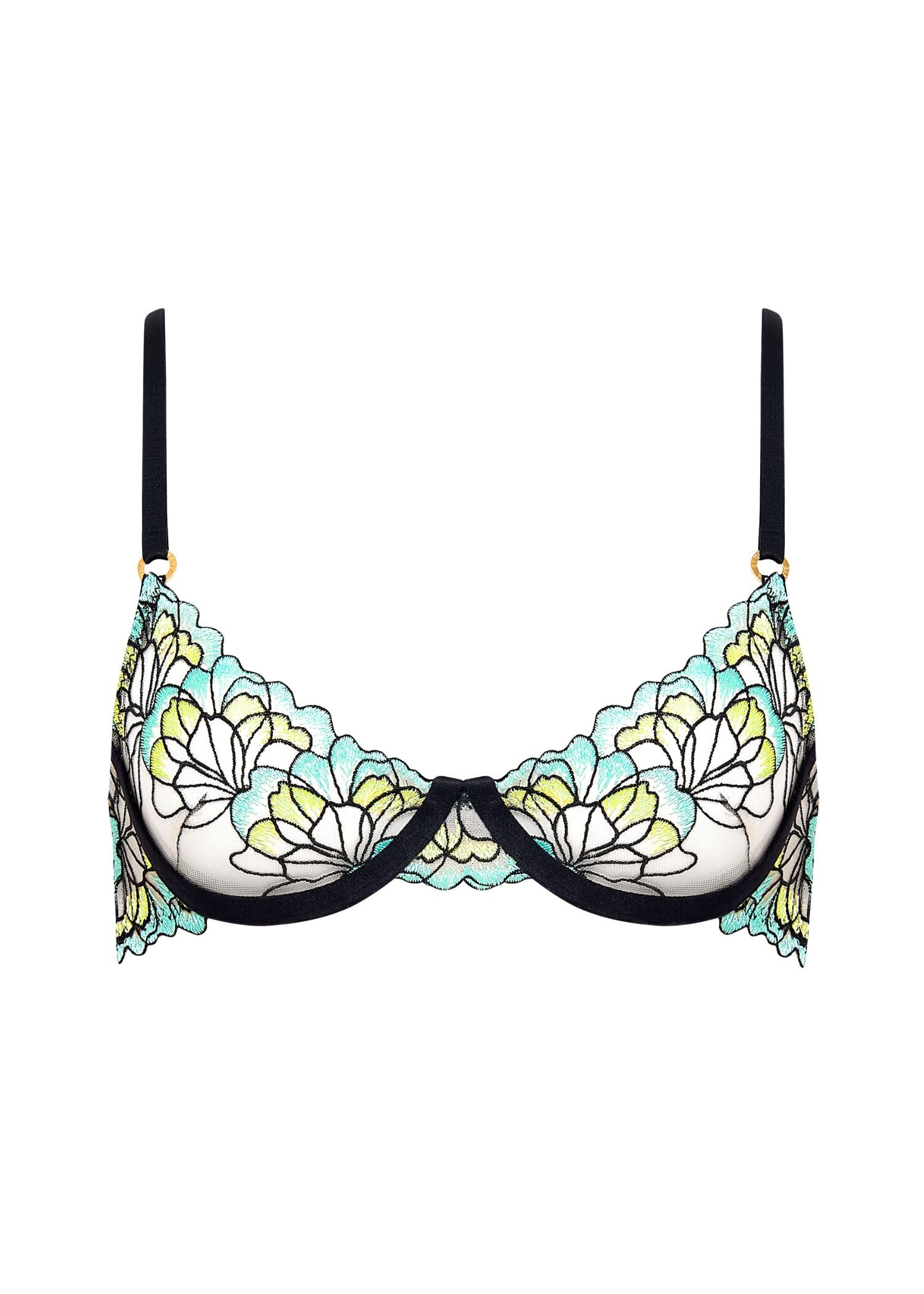 Serena Wired Bra (Mint/Lemon/Black)