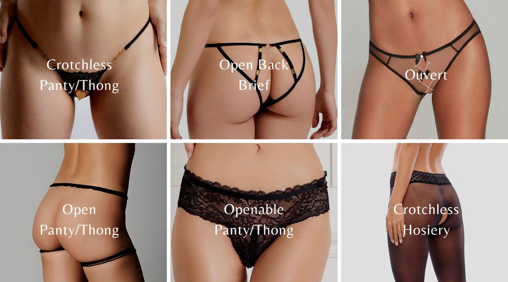 See Through Uncensored Thong Panties Crotch Less Bikini Underwear
