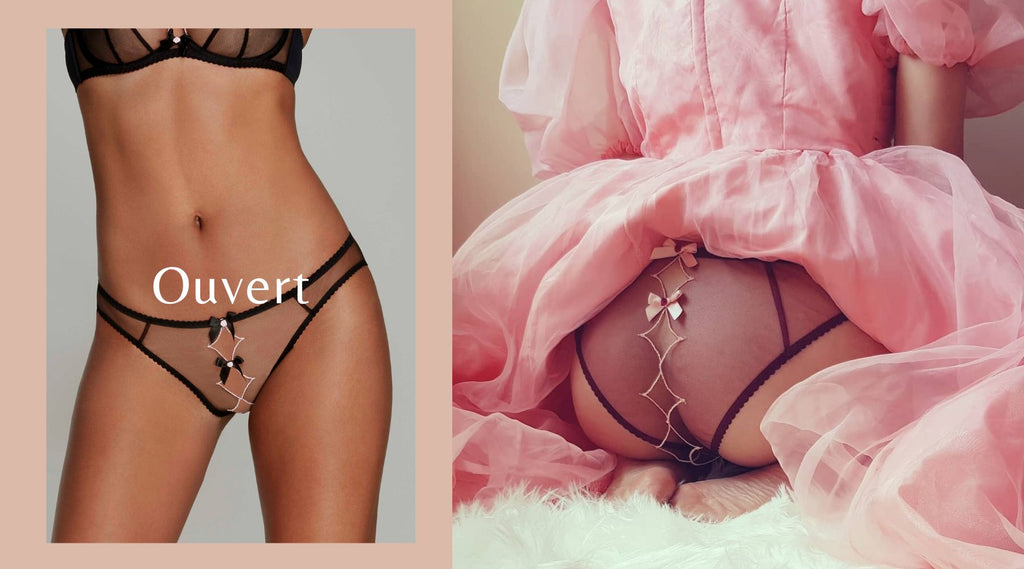 Your ultimate guide to crotchless panties, open thongs, ouverts - and more | Avec Amour Sexy Lingerie