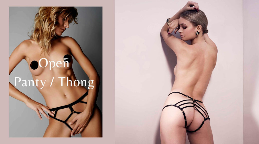 Your ultimate guide to crotchless panties, open thongs, ouverts - and more | Avec Amour Sexy Lingerie