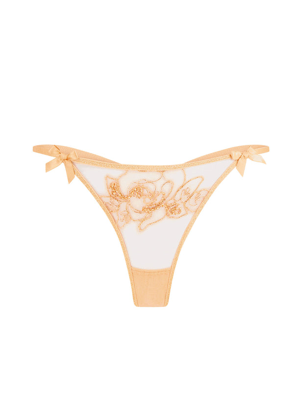 Luxury Micro V-string Transparent Pink II by Lucky Cheeks Luxus Lingerie 