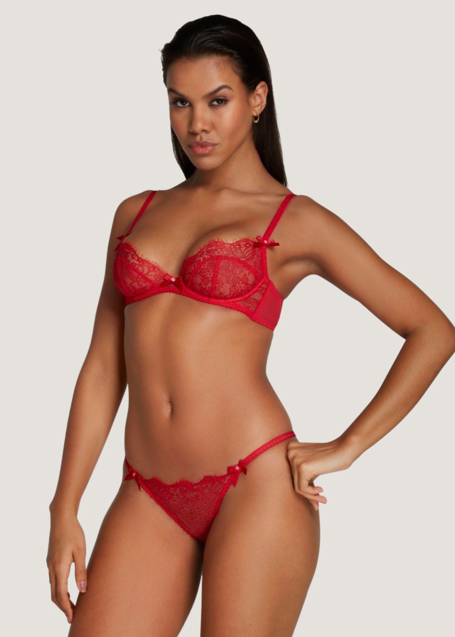 Lorna Lace Knicker Brief (Red)