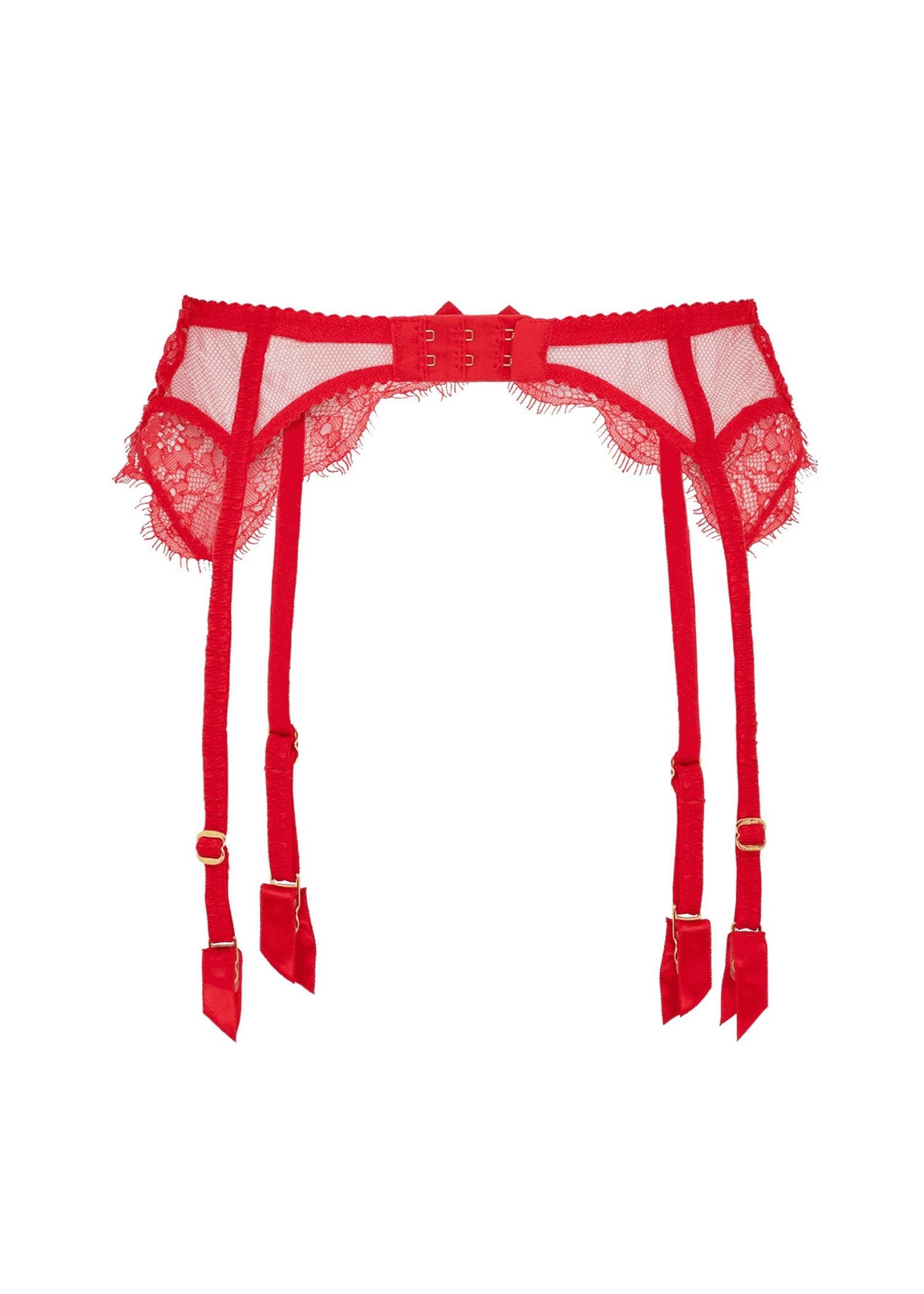 Lorna Lace Suspender (Red)