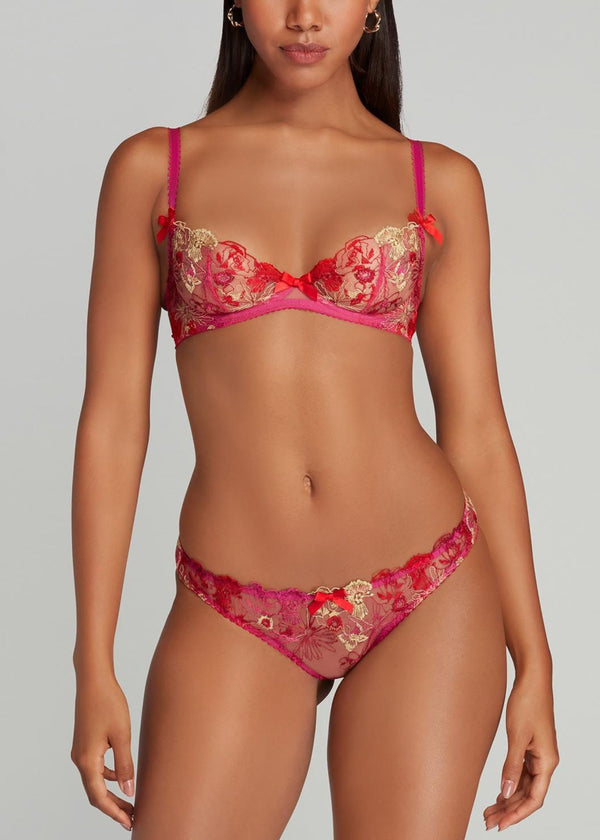 Agent Provocateur sparkle embroidered thong