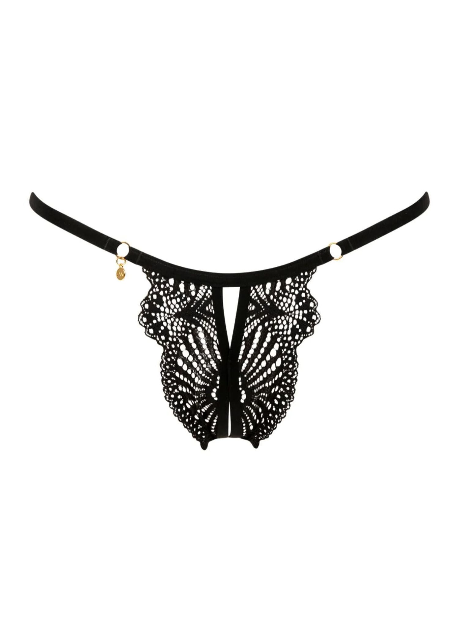 Embrace Me Open Tanga (Black)