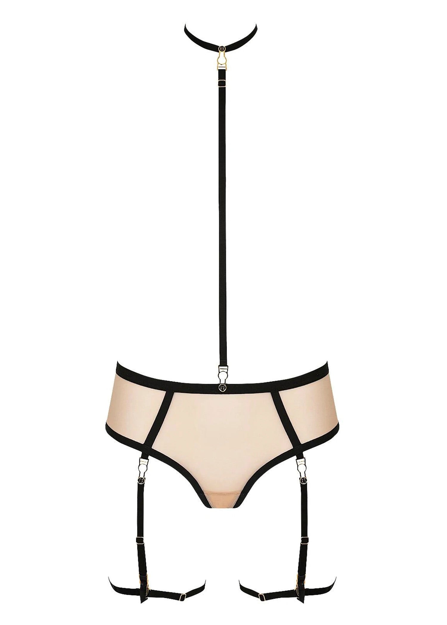 Unbearable Lightness Open Brief with Harness (Skin)