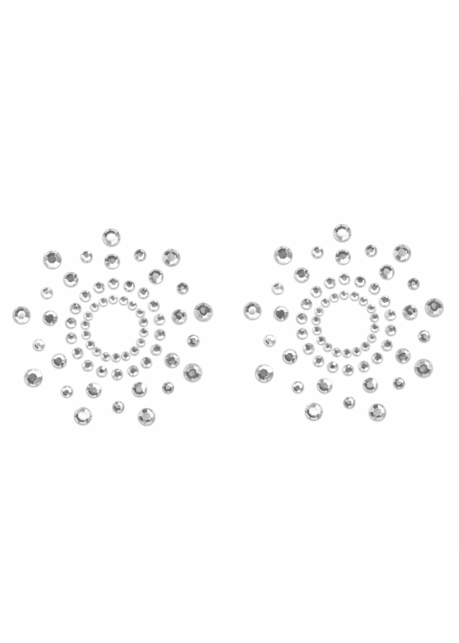 Mimi Silver Rhinestone Pasties