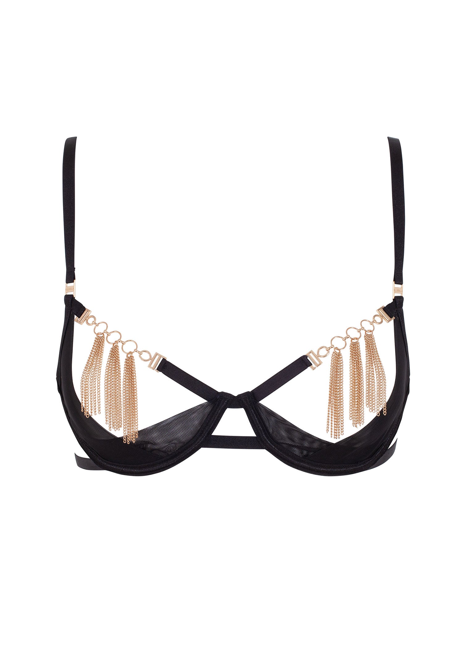 Aurora Open Bra (Black/Gold)