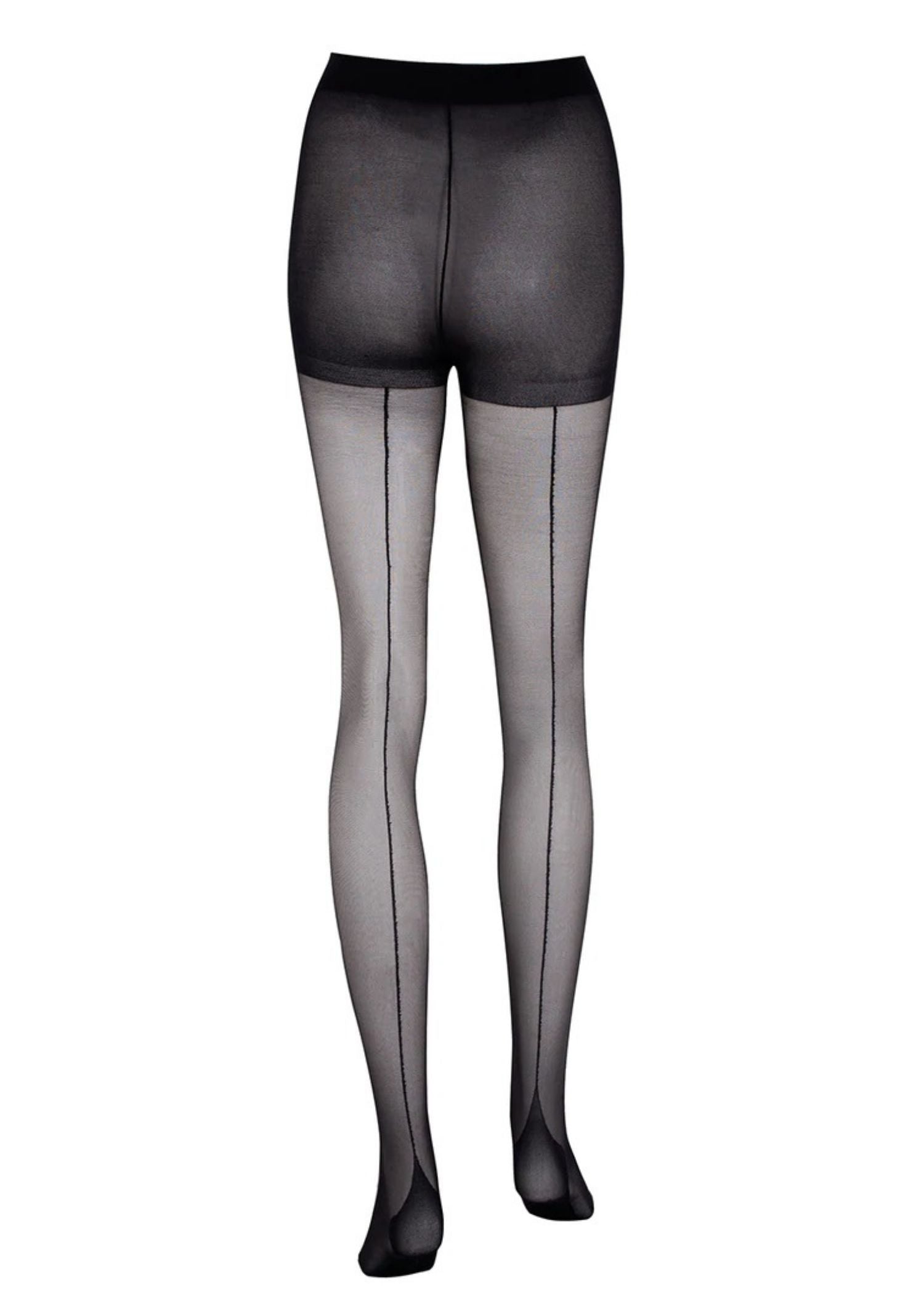 Back Seam Tights (Black)