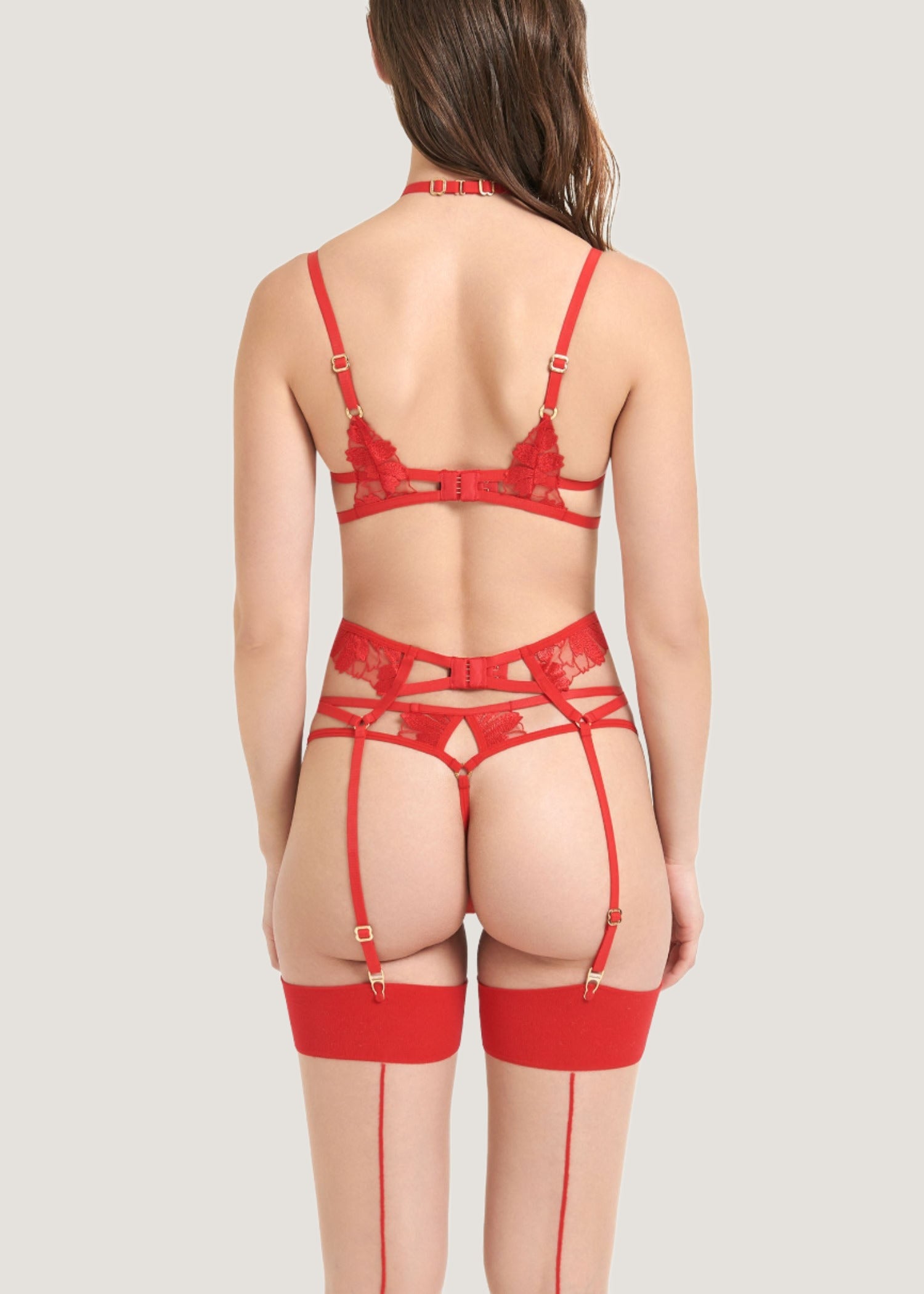 Colette Suspender Harness (Red)