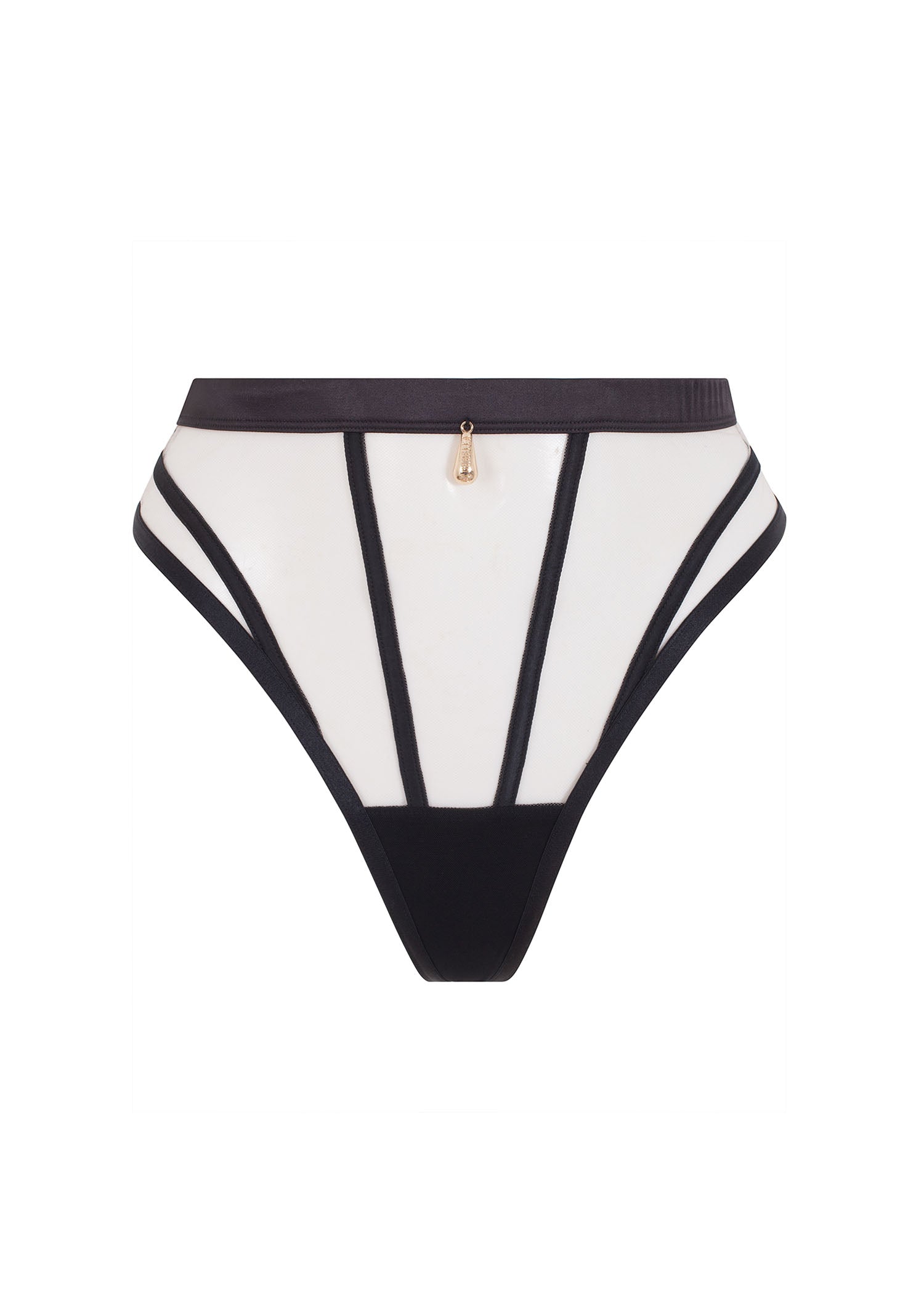 Karina High-Waist Thong (Black)