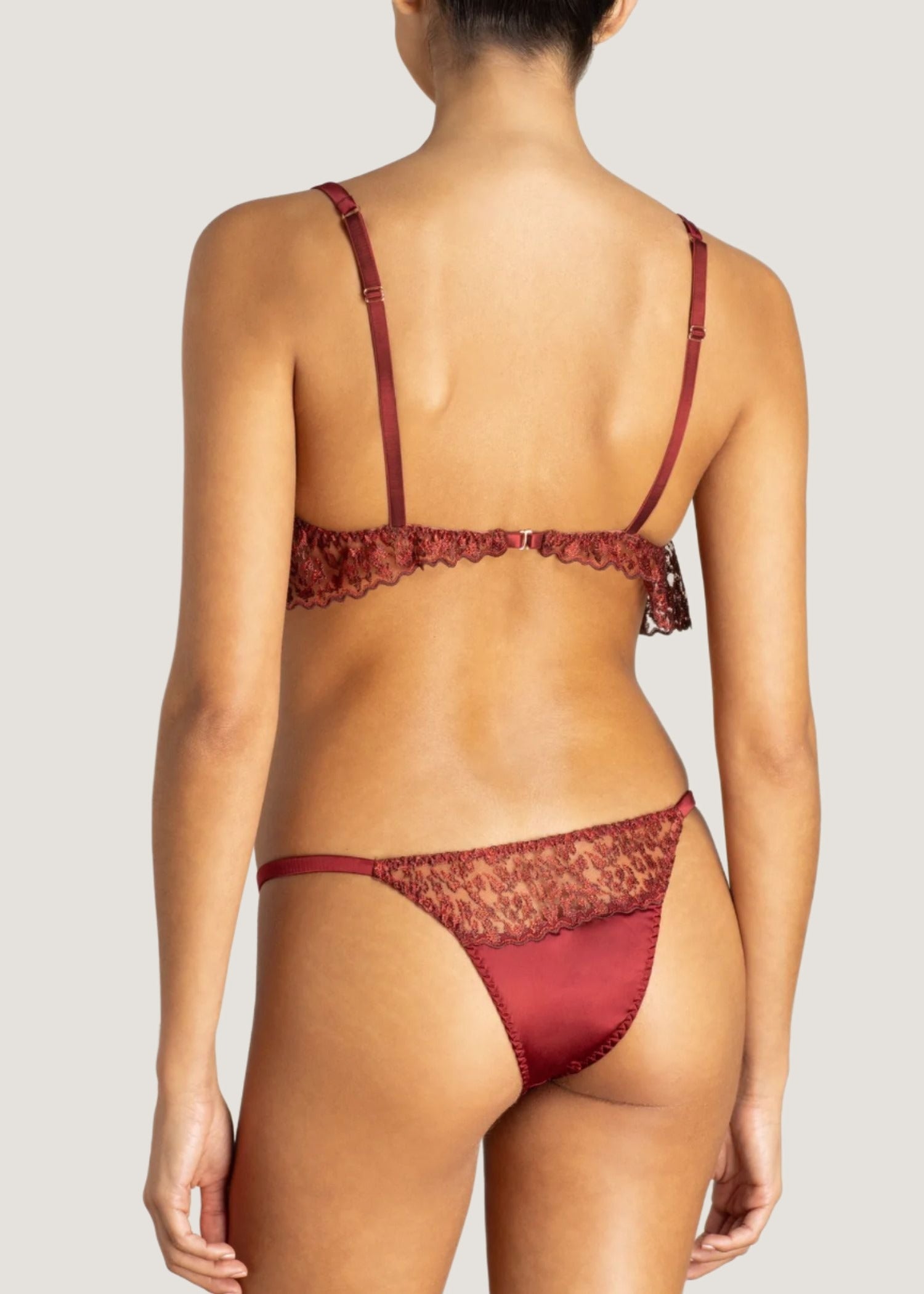 Lola Bandeau Bra (Red Leopard)