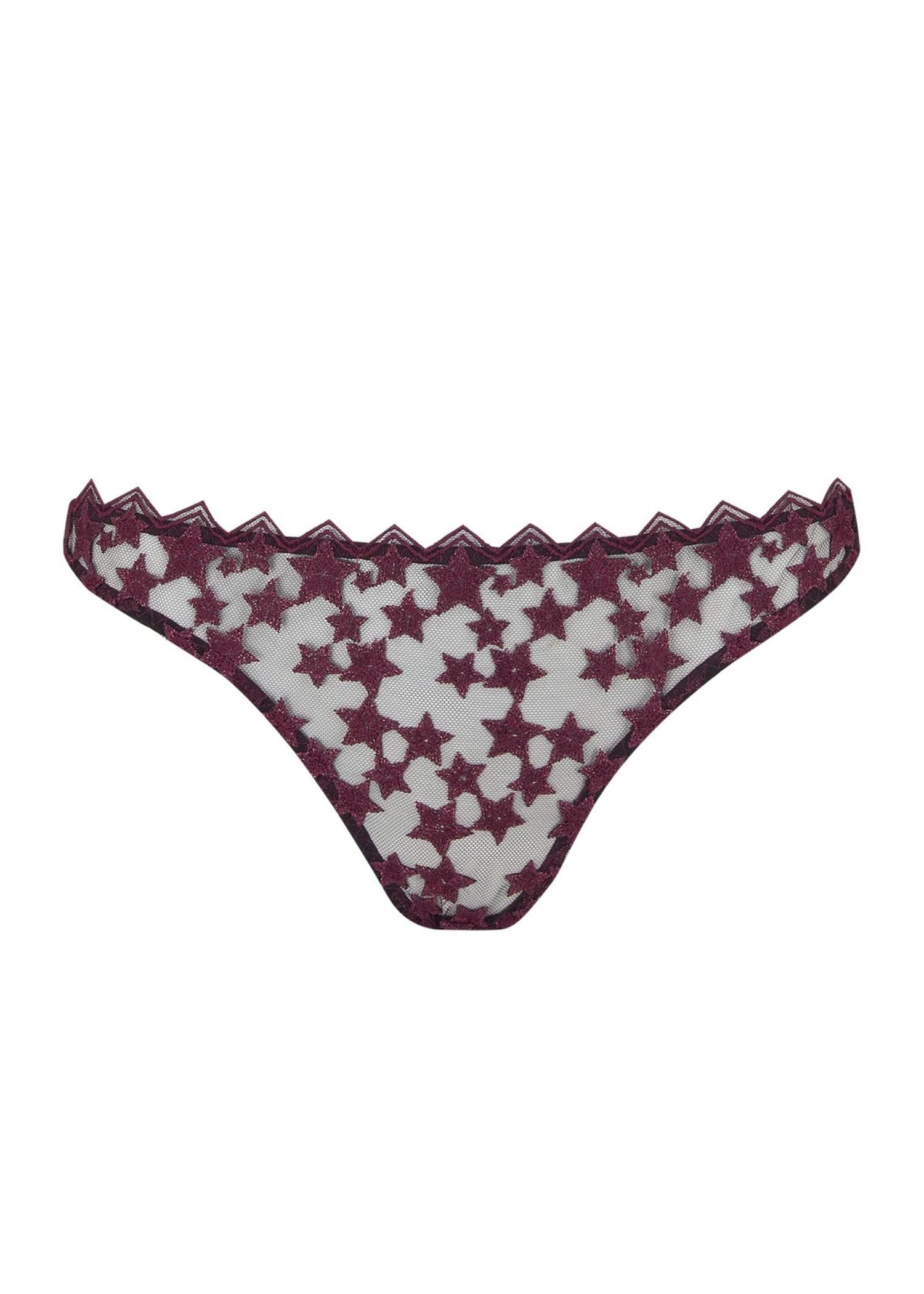 Stella Ouvert Brazilian Knicker (Plum)