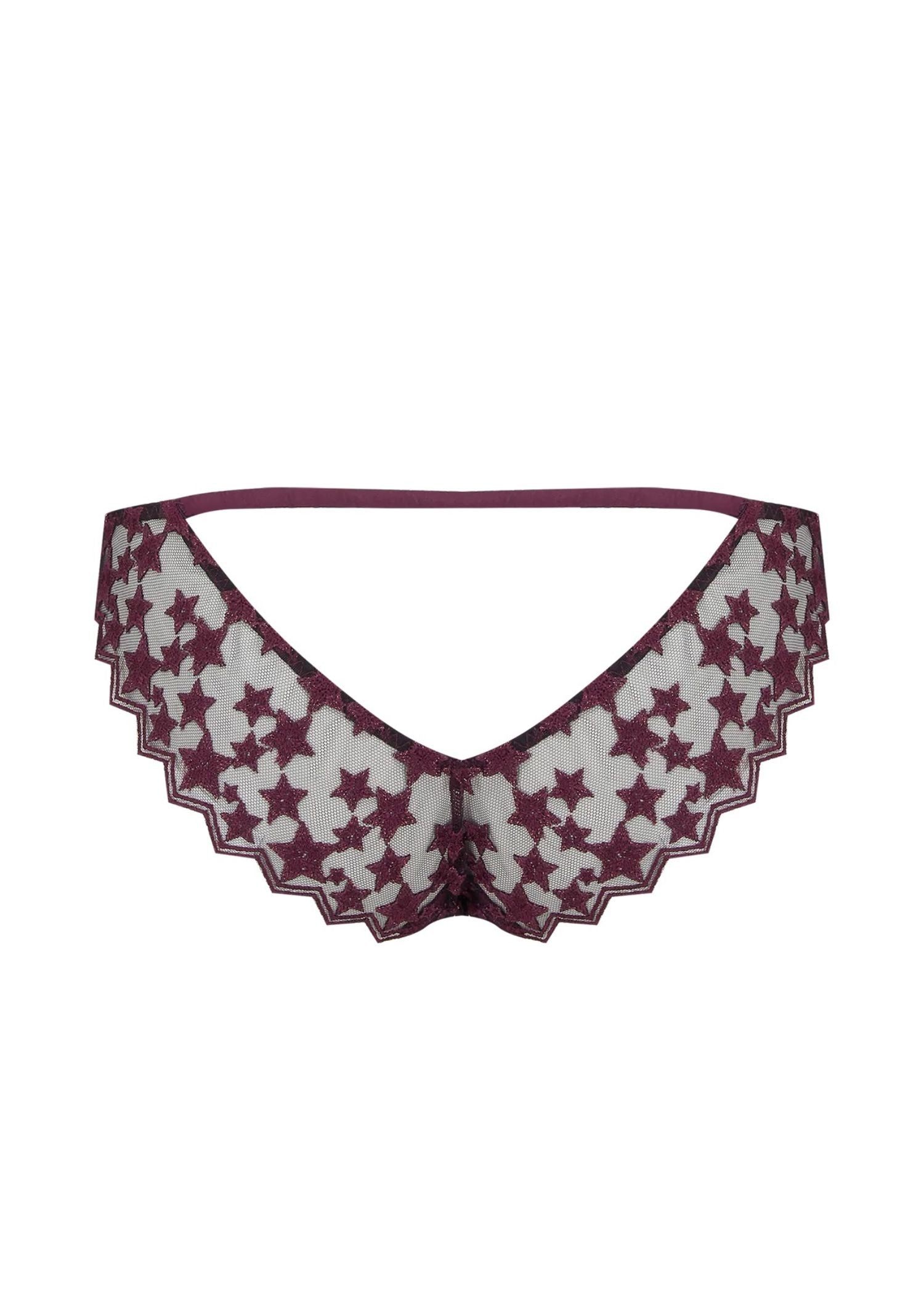 Stella Ouvert Brazilian Knicker (Plum)