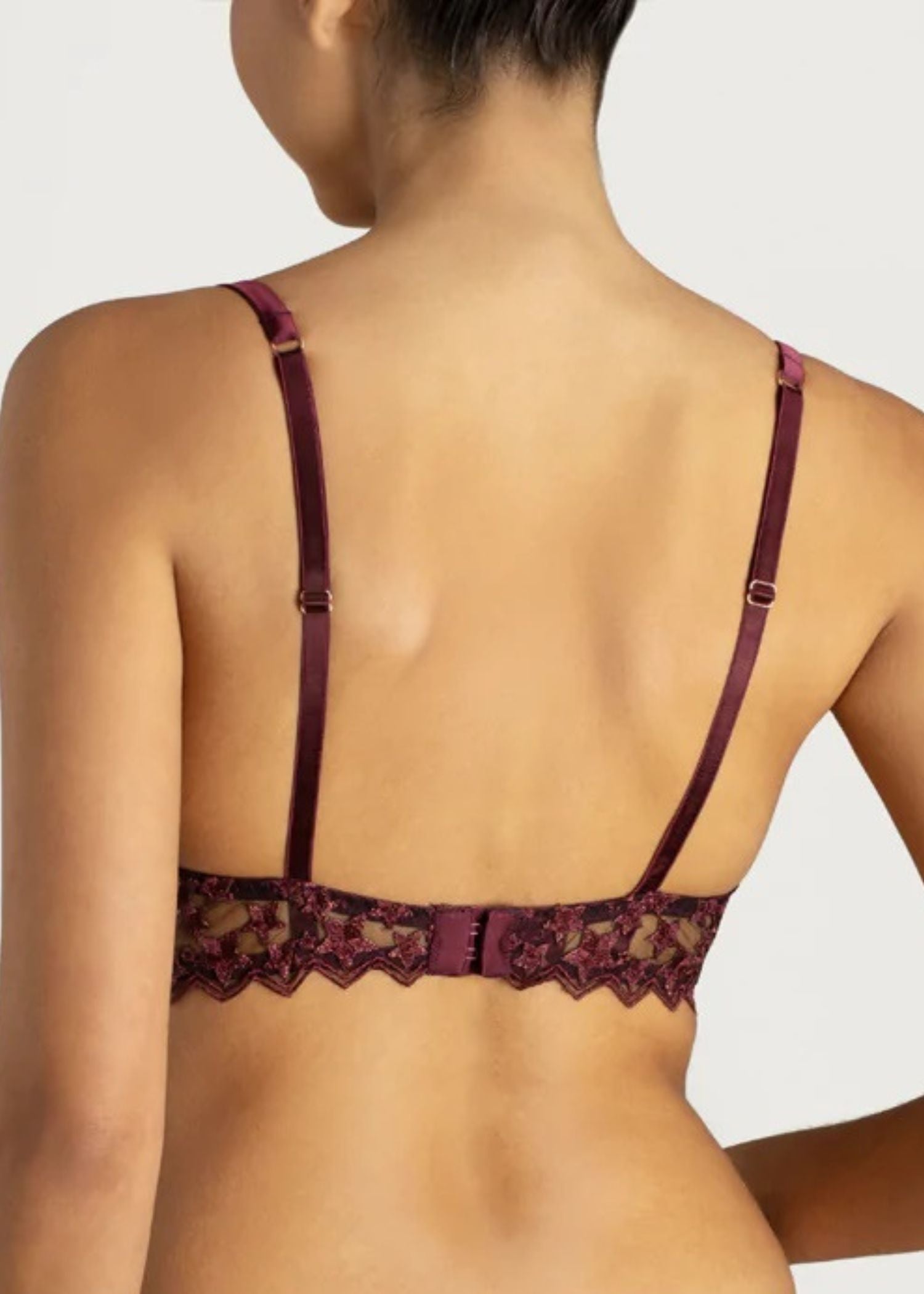 Stella Plunge Bra (Plum)