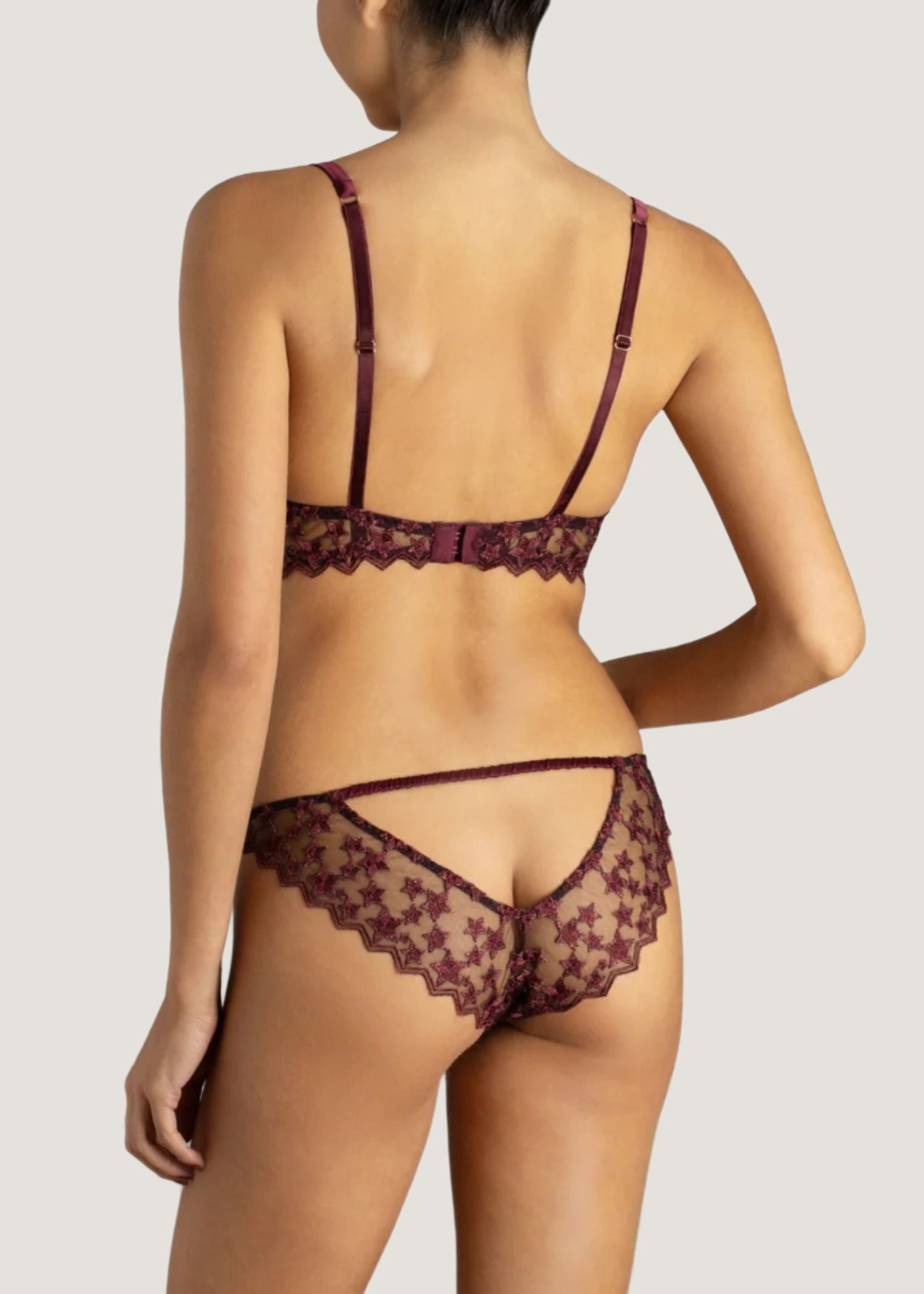 Stella Plunge Bra (Plum)