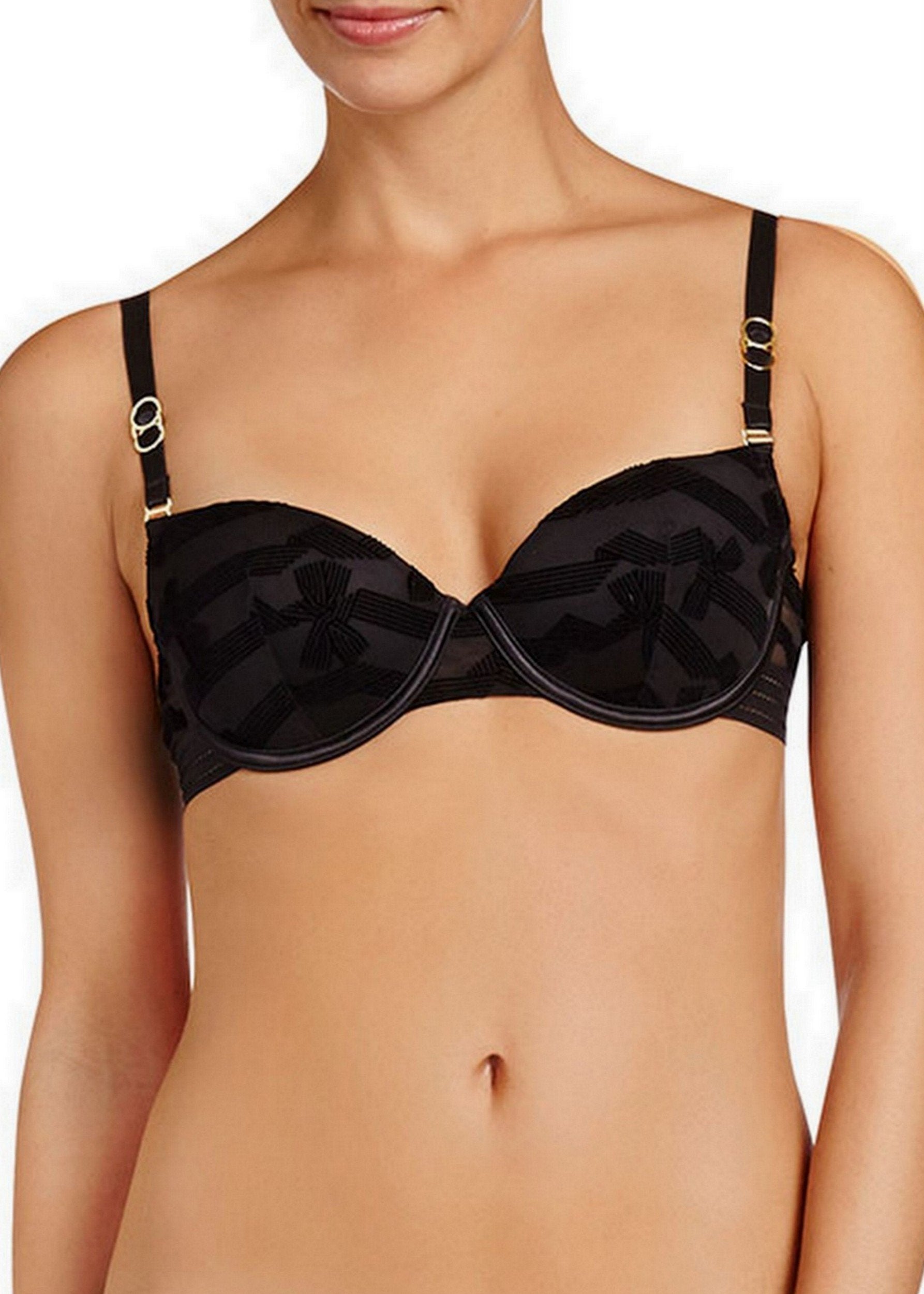 Fleur Dancing (Black) Contour Balconette