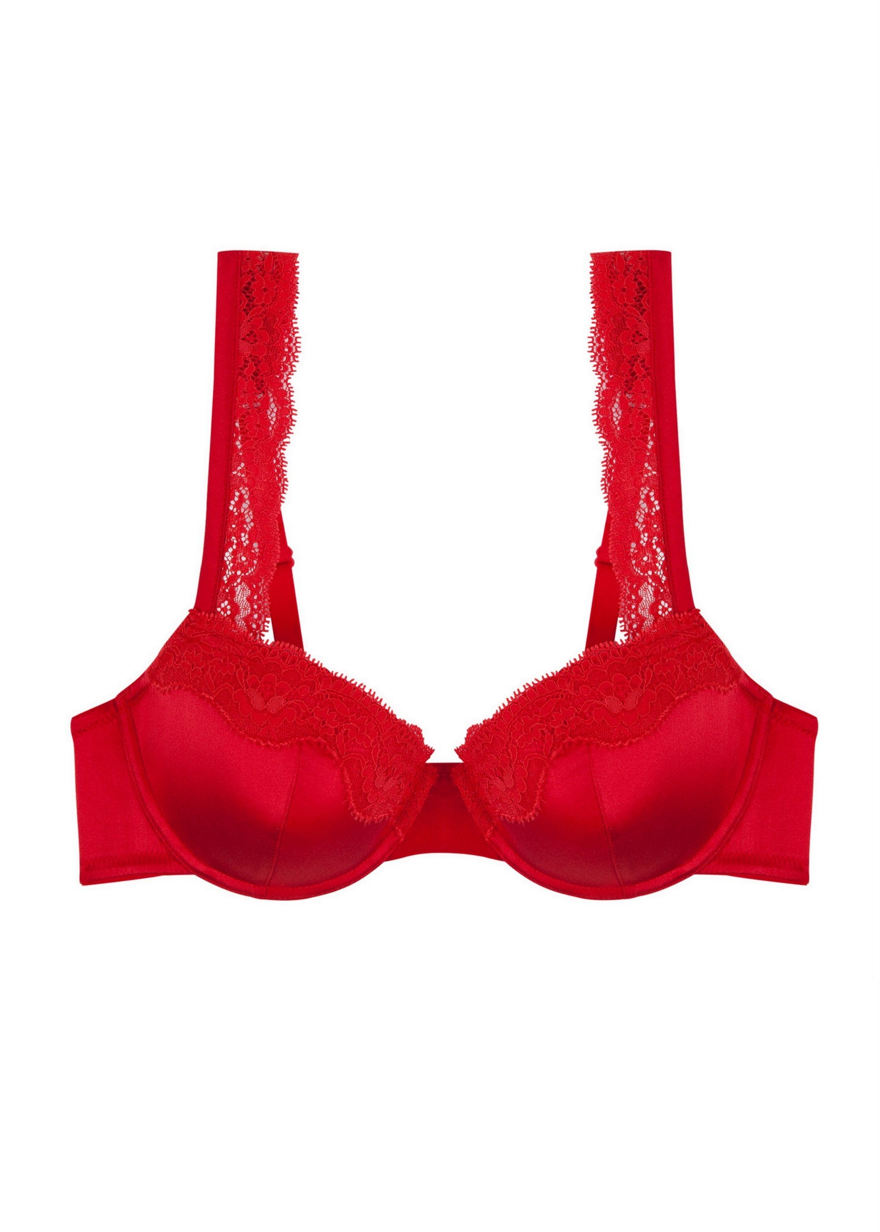 Clara Whispering Contour Balconnet Bra (Tango Red)