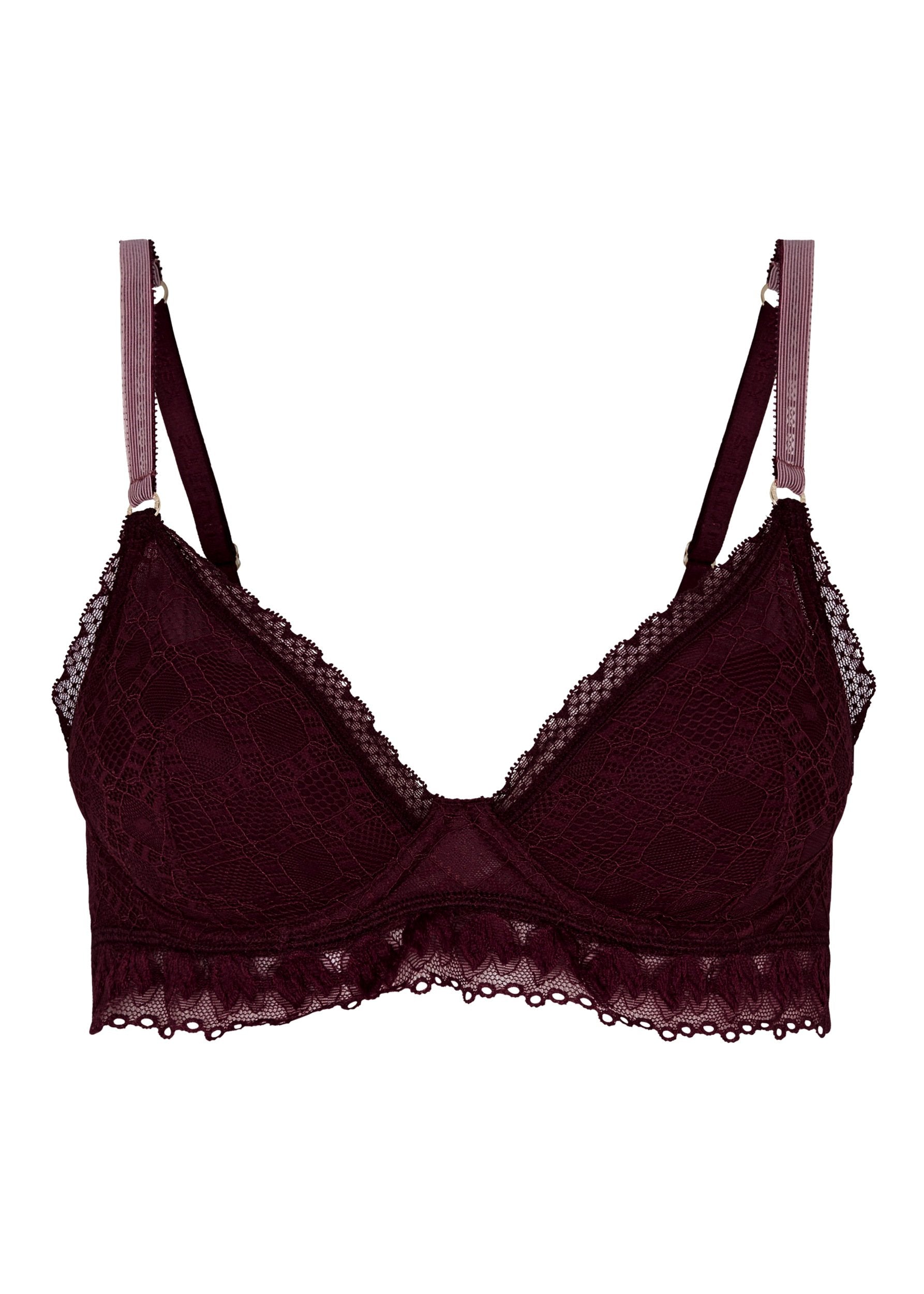 Jasmine Inspiring (Garnet Red) Contour Plunge Bra