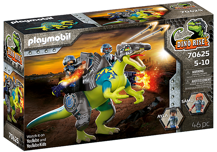 Tyrannosaure et robot géant Playmobil Dino Rise