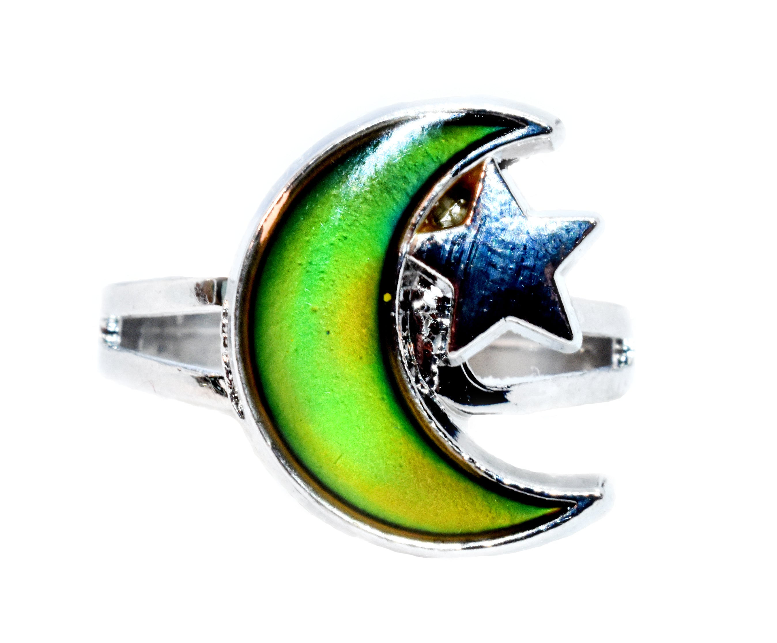 Gold Cresent Moon Mood Ring, 47% OFF