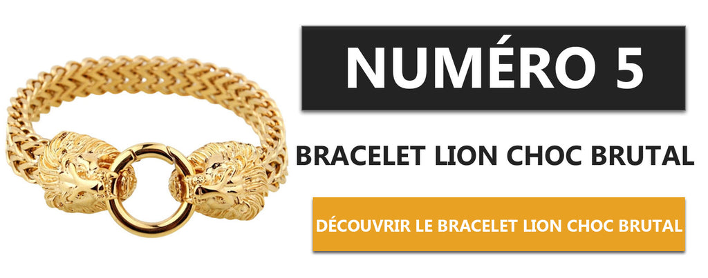 Bracelet En Or Tete De Lion