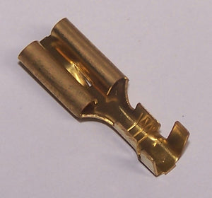 QCF-8 Brass Fem 8mm Spade Terminal Bulk