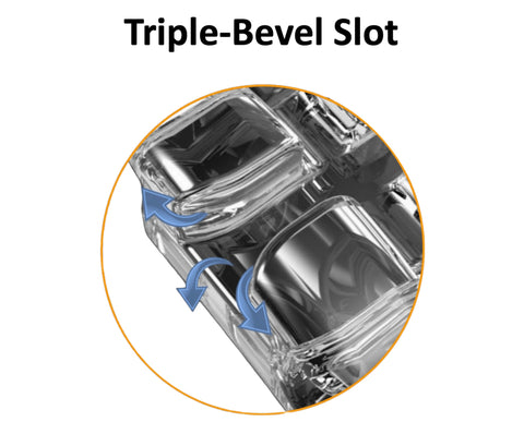 Triple-Bevel-Slot