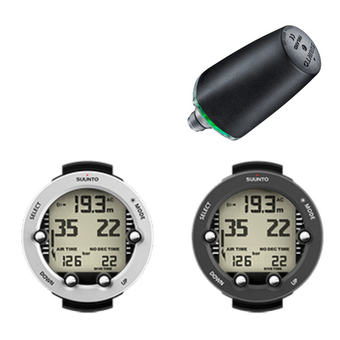 two suunto vypers and a transmitter