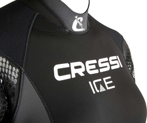 close up of cressi ice semi dry wetsuit