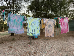 Tie dyeing with Jolie chalk paint