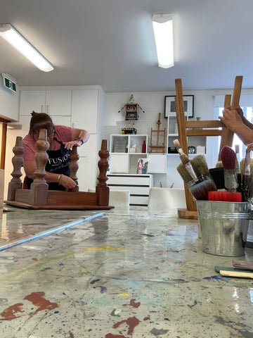 For the Love Creations furniture painting workshops