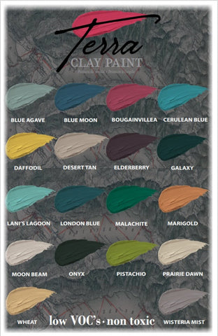 Terra Clay Paint 18 colour palette 