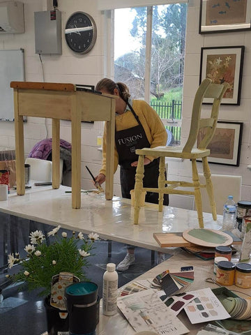 Furniture Painting Workshops For the Love Creations Adelaide South Australia