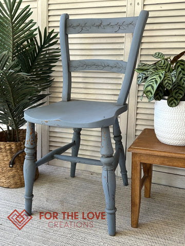 MMS Milk Paint Dried Lavender painted chair