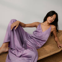 Washable Silk Elastic Strap Jumpsuit