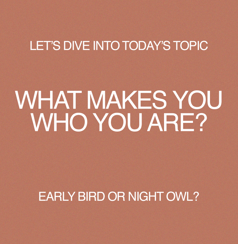 What makes you who you are?
